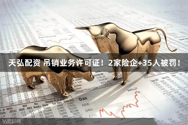 天弘配资 吊销业务许可证！2家险企+35人被罚！