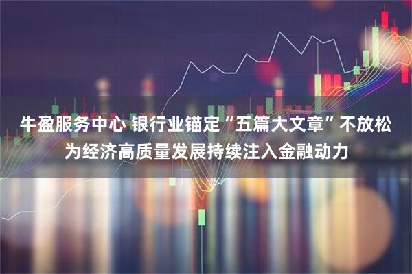 牛盈服务中心 银行业锚定“五篇大文章”不放松为经济高质量发展持续注入金融动力